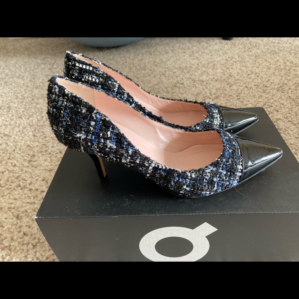 Kate Spade New York Womens Lacy Dress Pump Black Multi 7.5